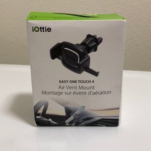 Easy one touch air vent cellphone mount